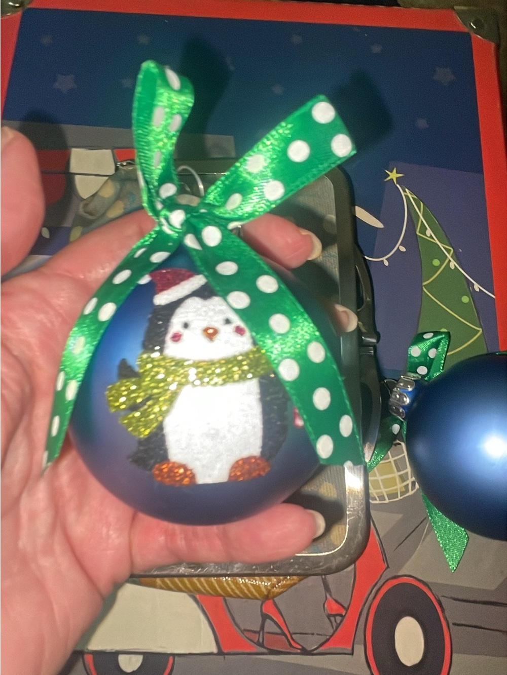 Christopher Radko 🎄 vintage celebrations penguin bulbs glass Christmas ornament